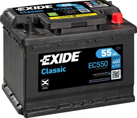 EXIDE CLASSIC Akkumulátor, szgk EC550