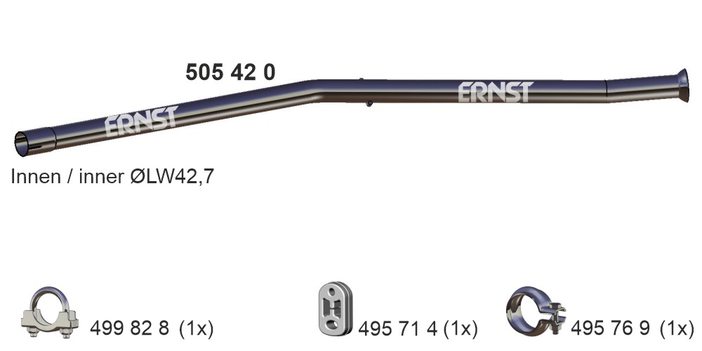 ERNST Kipufogócső 505420_ERNST