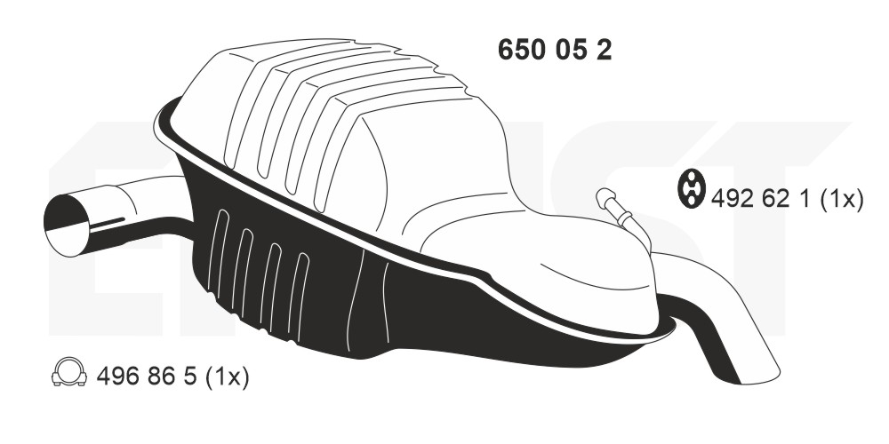 ERNST Kipufogódob, hátsó 650052_ERNST