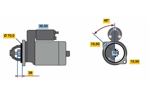 BOSCH Önindító 0001109377_BOSCH