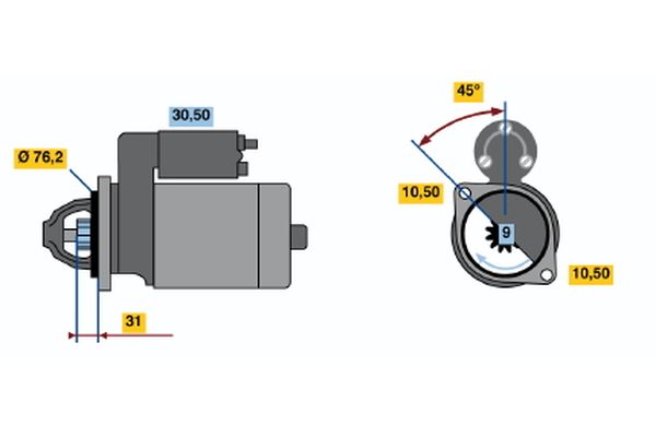 BOSCH Önindító 0001115035_BOSCH