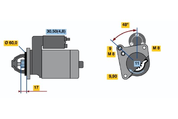 BOSCH Önindító 0001138003_BOSCH