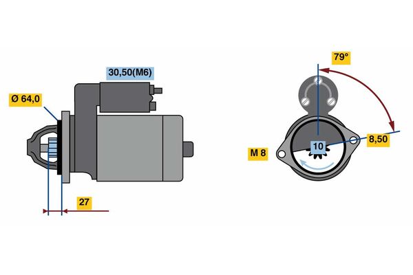 BOSCH Önindító 0001138011_BOSCH