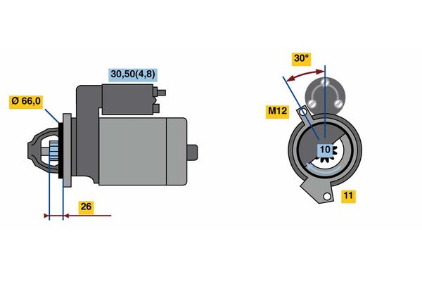 BOSCH Önindító 0001138019_BOSCH