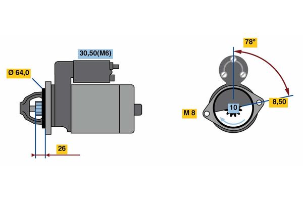 BOSCH Önindító 0001138029_BOSCH