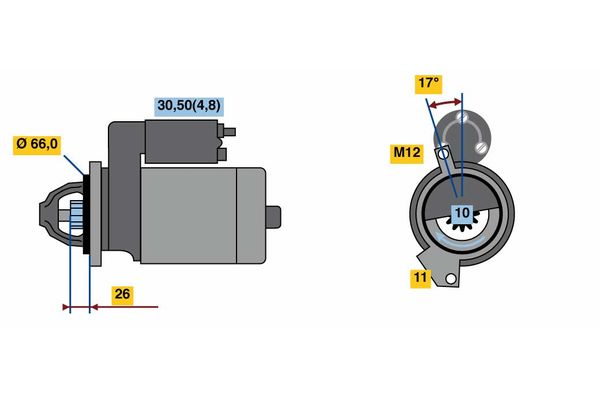 BOSCH Önindító 0001139045_BOSCH