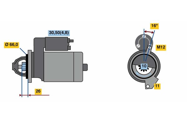 BOSCH Önindító 0001139019_BOSCH