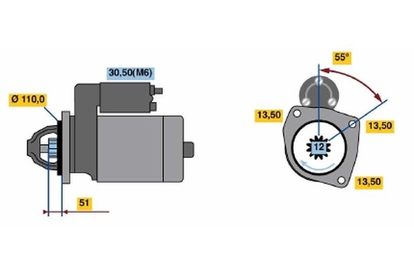 BOSCH Önindító 0001241019_BOSCH