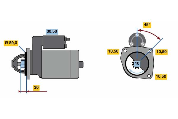 BOSCH Önindító 0001262020_BOSCH