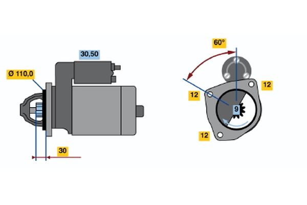 BOSCH Önindító 0001367028_BOSCH