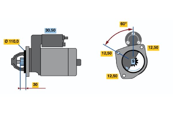 BOSCH Önindító 0001368019_BOSCH