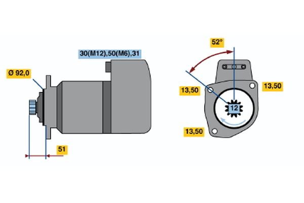 BOSCH Önindító 0001417075_BOSCH