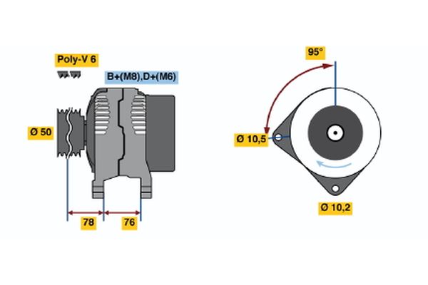 BOSCH Generátor 0120485048_BOSCH