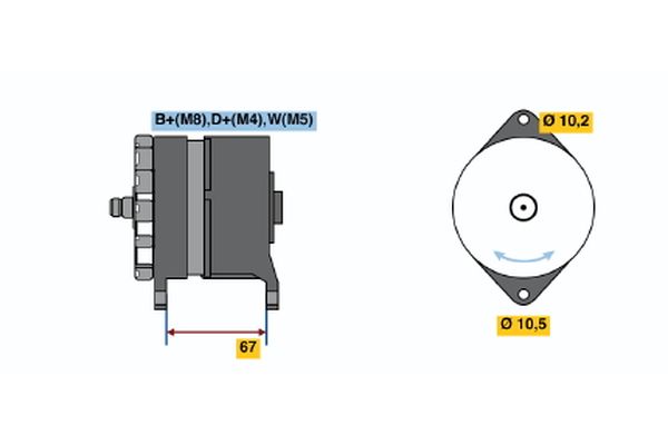 BOSCH Generátor 0986036240_BOSCH