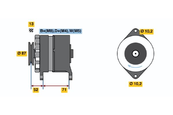 BOSCH Generátor 0120468094_BOSCH