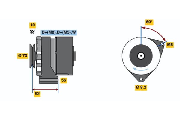 BOSCH Generátor 0120468120_BOSCH