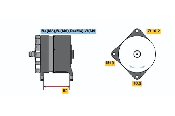 BOSCH Generátor 0120468132_BOSCH