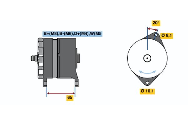 BOSCH Generátor 0120468140_BOSCH