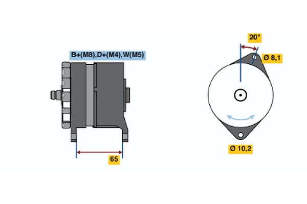 BOSCH Generátor 0120468154_BOSCH