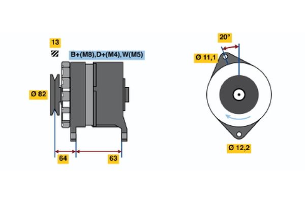 BOSCH Generátor 0120469978_BOSCH