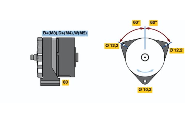 BOSCH Generátor 0986034400_BOSCH