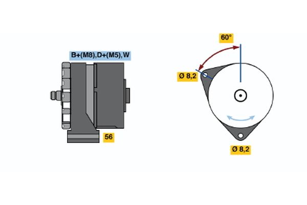 BOSCH Generátor 0986041840_BOSCH