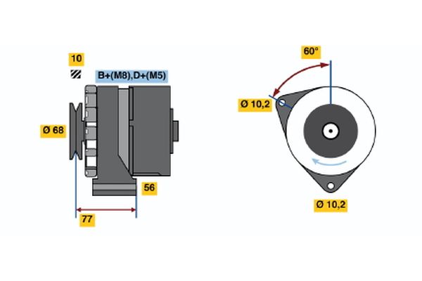 BOSCH Generátor 0986033140_BOSCH