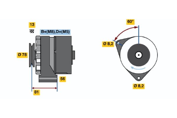 BOSCH Generátor 0986034080_BOSCH