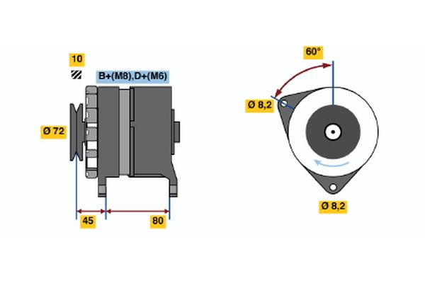 BOSCH Generátor 0986036760_BOSCH