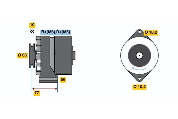 BOSCH Generátor 0986038190_BOSCH