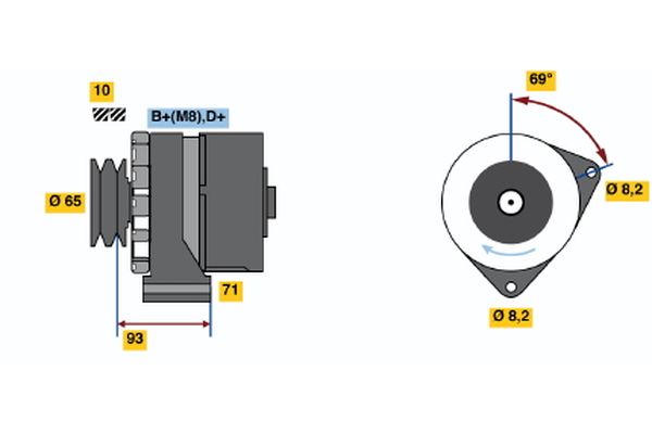 BOSCH Generátor 0120469993_BOSCH