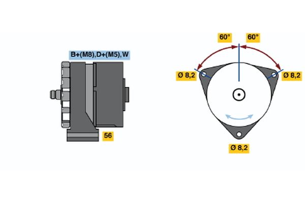 BOSCH Generátor 0986039820_BOSCH