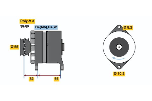 BOSCH Generátor 0986036860_BOSCH