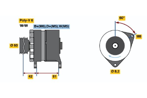 BOSCH Generátor 0986036150_BOSCH