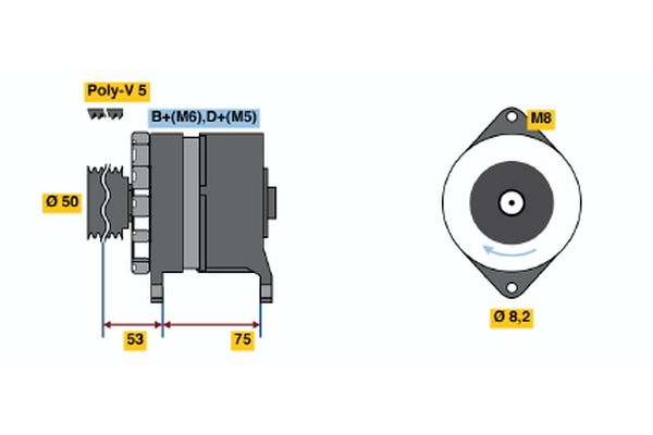 BOSCH Generátor 0986036540_BOSCH