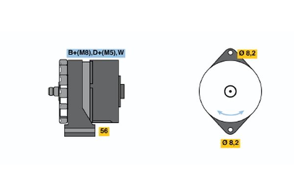 BOSCH Generátor 0986036800_BOSCH