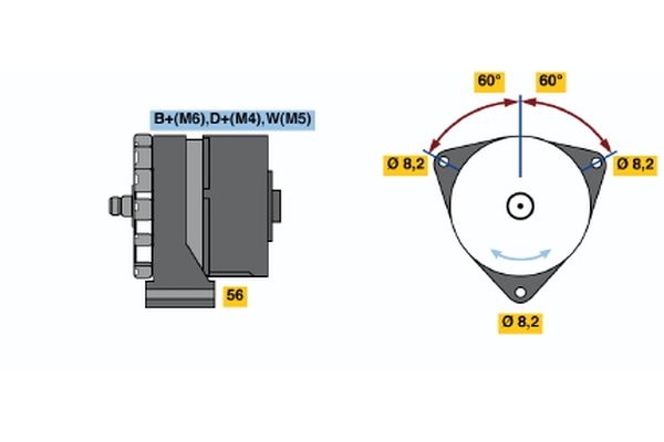 BOSCH Generátor 0986033330_BOSCH