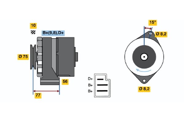 BOSCH Generátor 0986030740_BOSCH