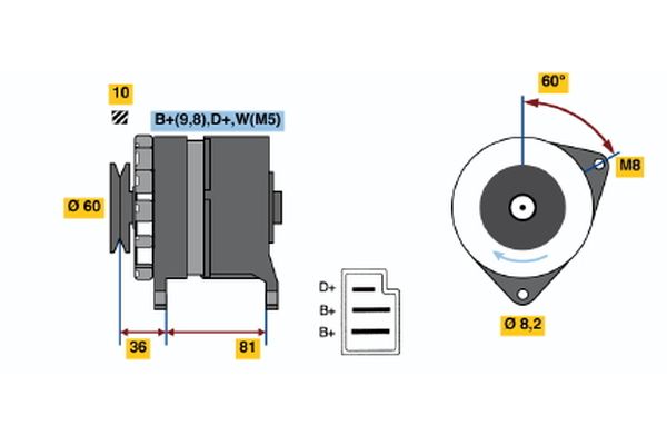 BOSCH Generátor 0986033860_BOSCH