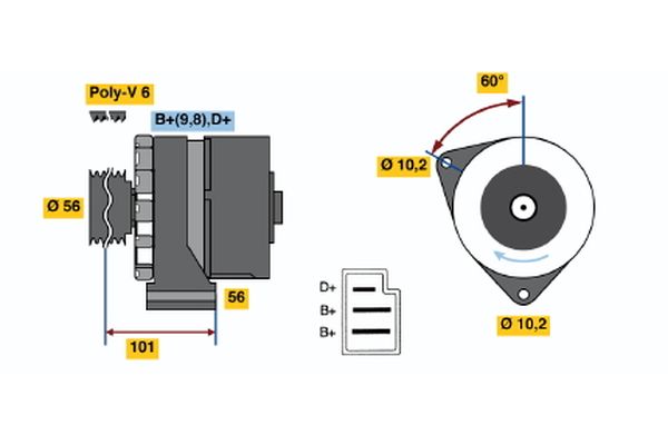 BOSCH Generátor 0986033290_BOSCH