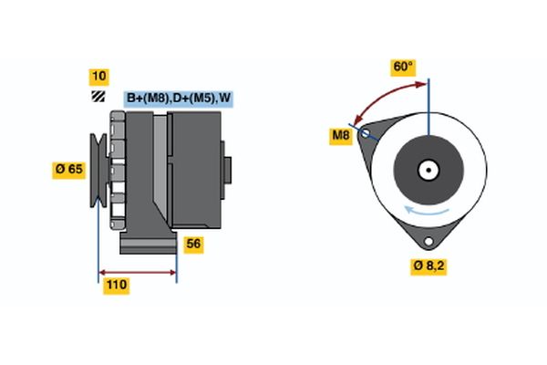 BOSCH Generátor 0986034240_BOSCH