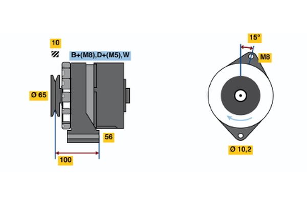 BOSCH Generátor 0986034530_BOSCH