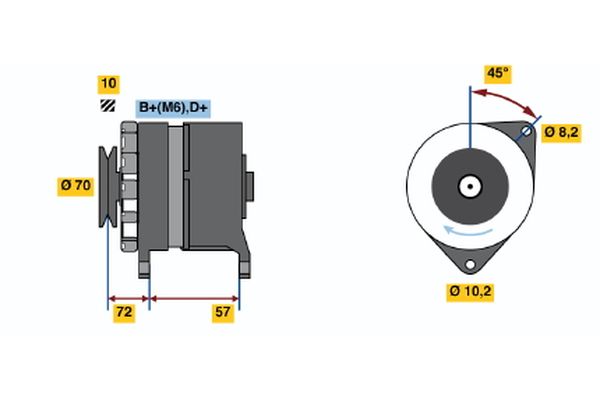 BOSCH Generátor 0986034730_BOSCH