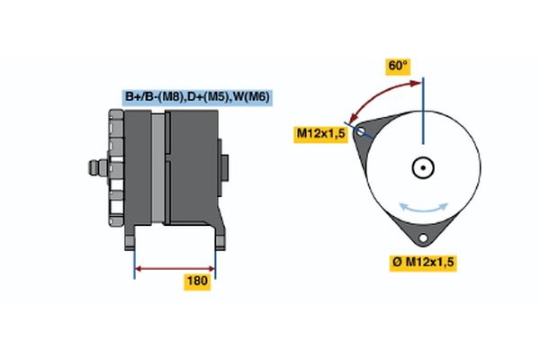 BOSCH Generátor 0986034910_BOSCH