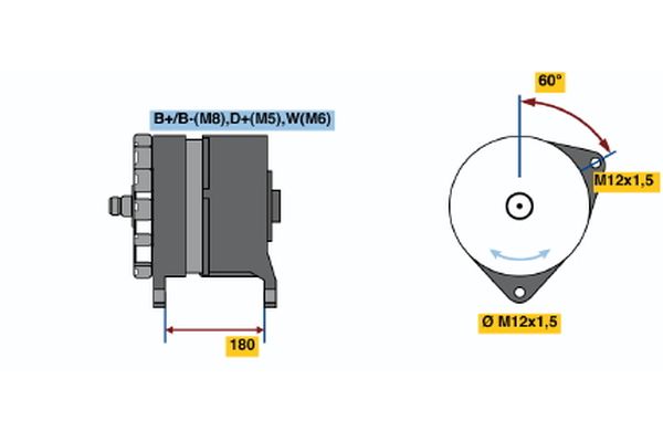 BOSCH Generátor 0986039530_BOSCH