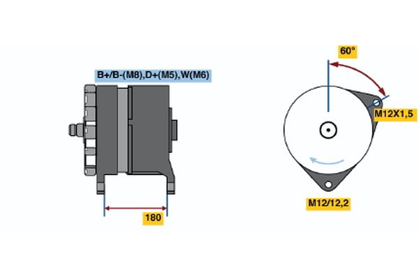 BOSCH Generátor 0986042850_BOSCH