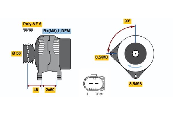 BOSCH Generátor 0121715042_BOSCH