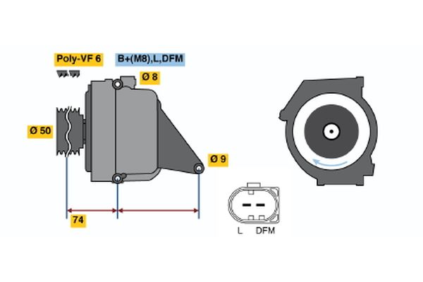 BOSCH Generátor 0986042490_BOSCH