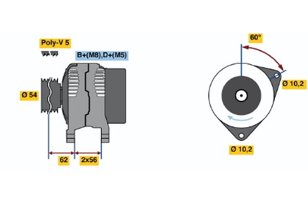 BOSCH Generátor 0986041830_BOSCH