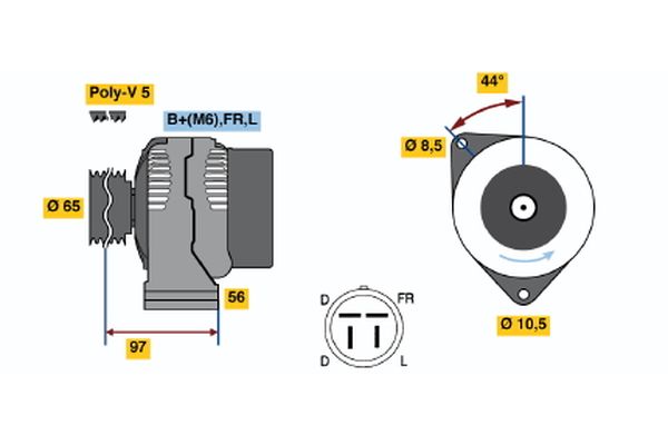 BOSCH Generátor 0986040830_BOSCH